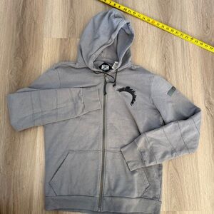Diesel vantage Gray Zip-Up Hoodie